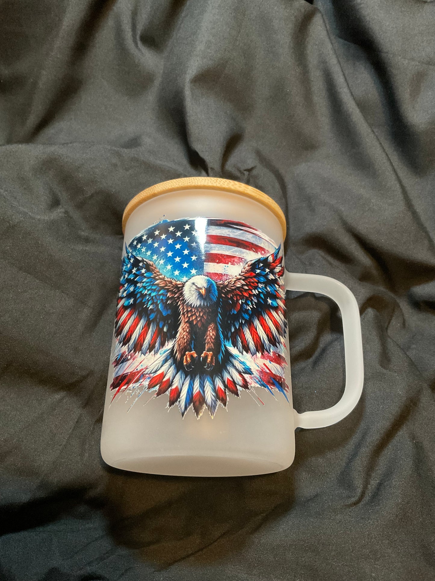 17oz Frosted Glass Coffee Cup