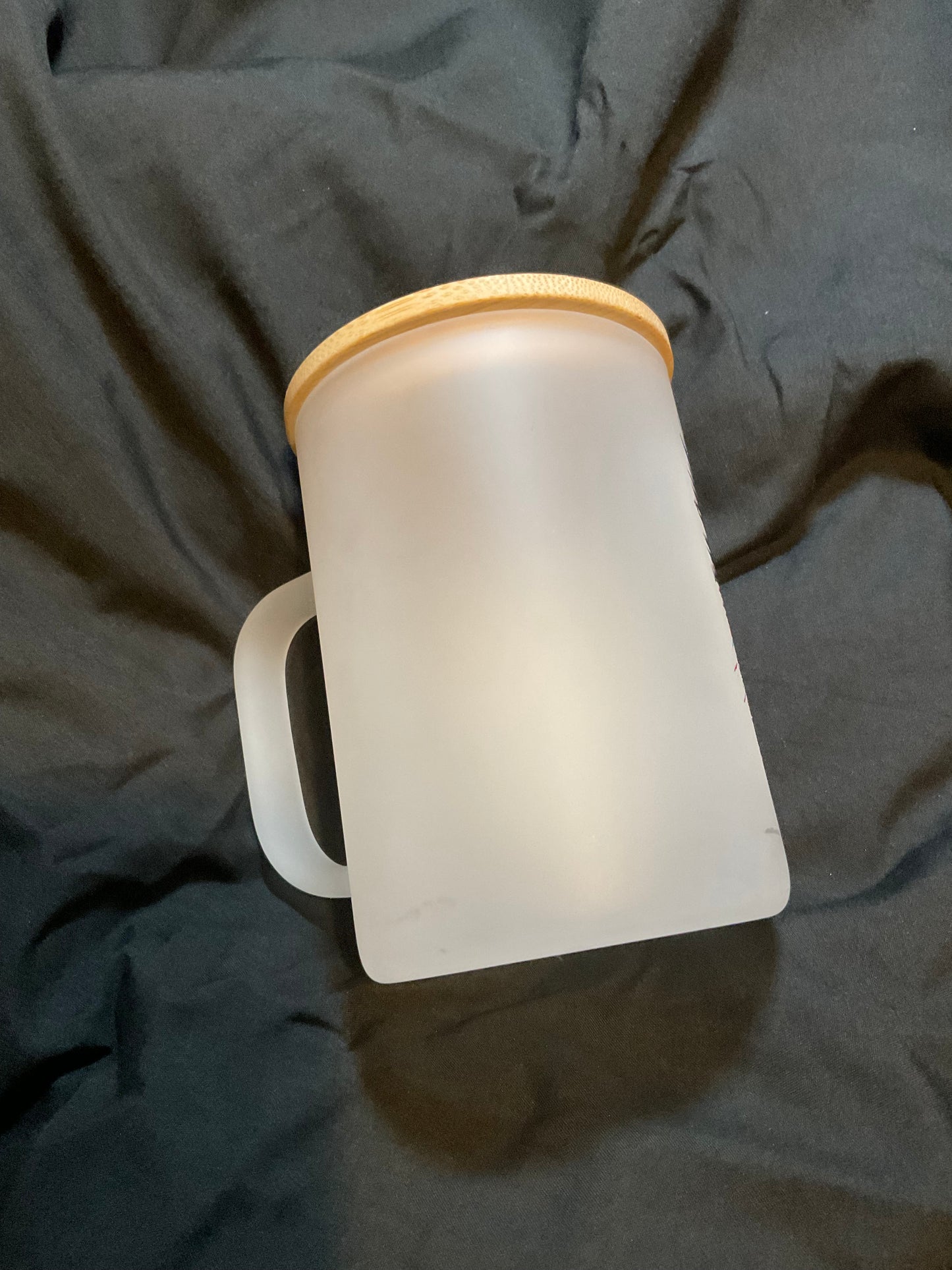 17oz Frosted Glass Coffee Cup